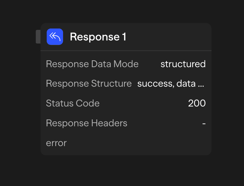 Response Block Configuration